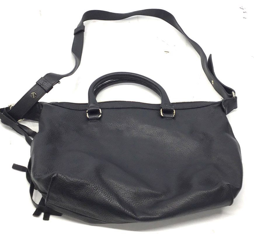 See By Chloe Black Pebbled Leather Satchel Crossbody Bag Gold Hardware DustBag