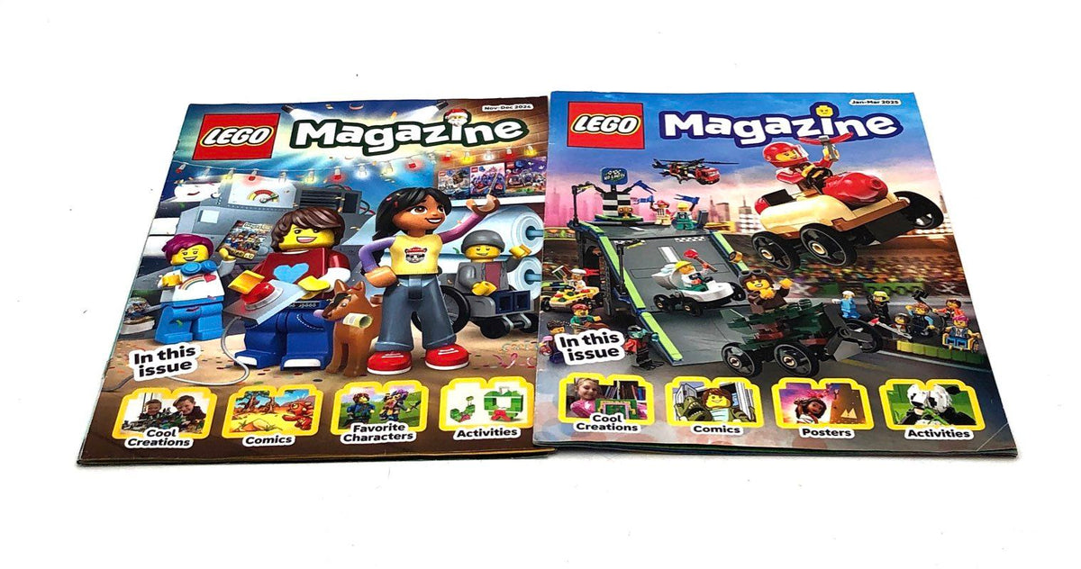 LEGO Magazine Lot 2024-2025 Activities Comics Mixed Issues Approximately 10