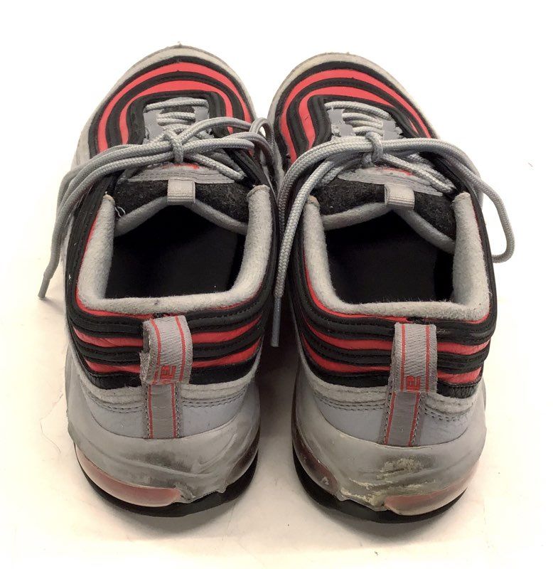 Nike Air Max 97 Wolf Grey Solar Red GS Kids Running Shoes CD4831-002 Size 7Y