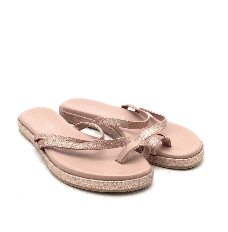 Italian Shoemakers Women&#39;s Pink Slip-On Flip Flop Sandals - Size 9.5 M