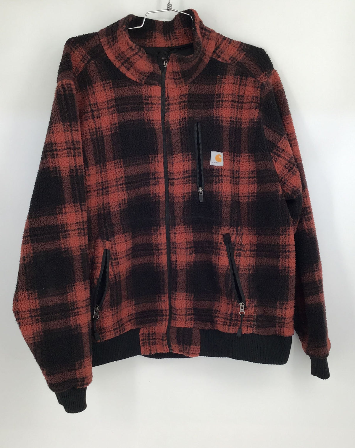 Carhartt Women&#39;s Brown Black Plaid Jacket - Size 2XL