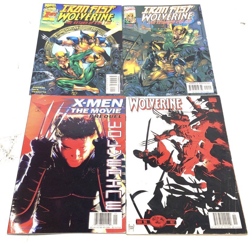 Wolverine Comic Book Lot Marvel 1980s-2024 Superhero Sabretooth War 28 Comics