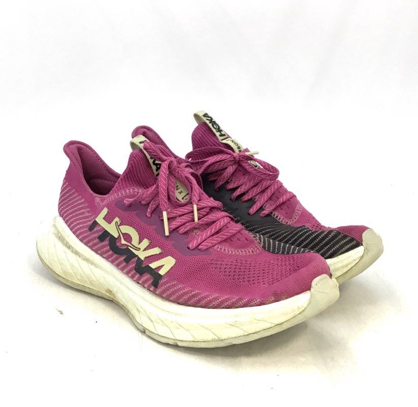 Hoka One One Women&#39;s Carbon X 3 Pink Running Athletic Shoes - Size 10B