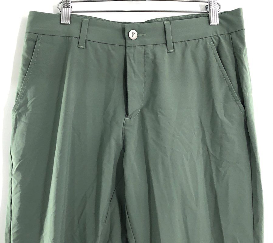Primo Golf Men's Green The Jogger Tapered Golf Pants Ankle Zips Sz 32 Regular