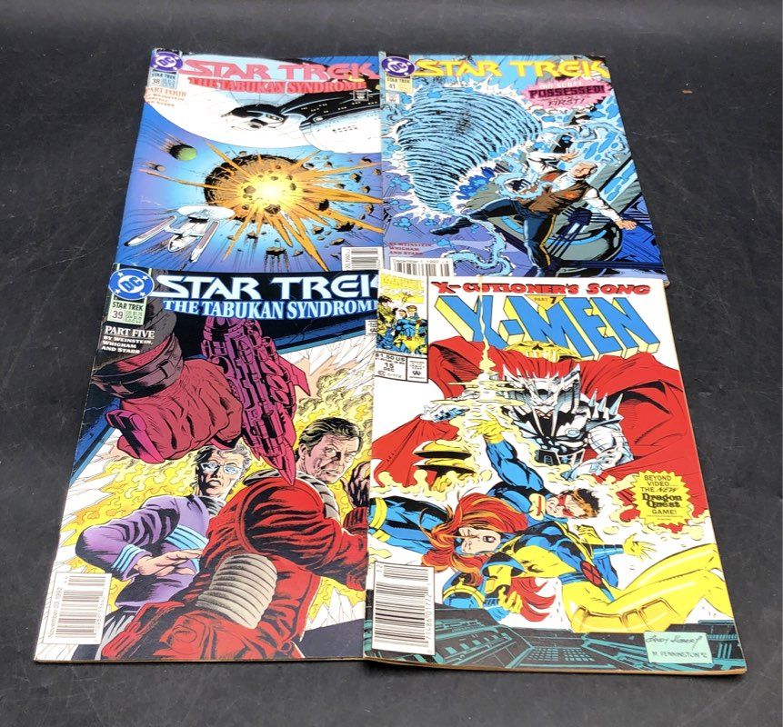Comic Book Lot DC Marvel 1990s Star Trek X-Men Sci-Fi Superhero 25 Comics
