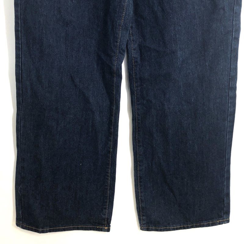 Christian Audigier Men's Dark Wash Liberty Head Rhinestone Wide Leg Jeans Size L