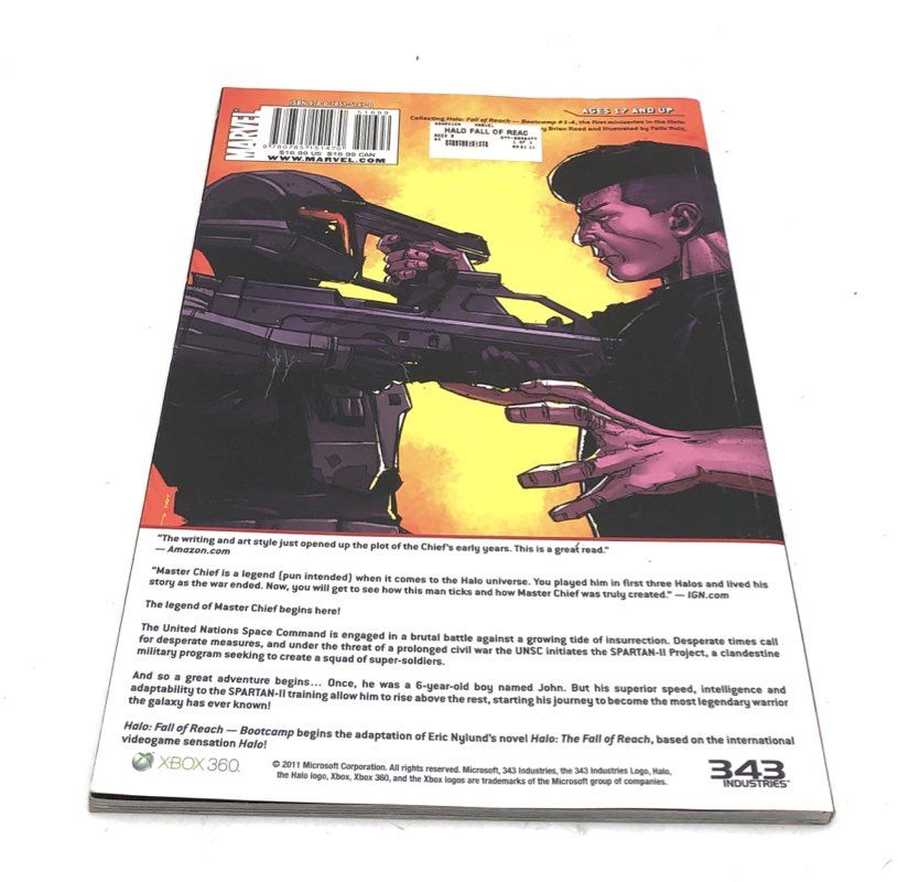Halo Comic Lot Marvel Fall of Reach Uprising 4 Hardcover Softcover Books