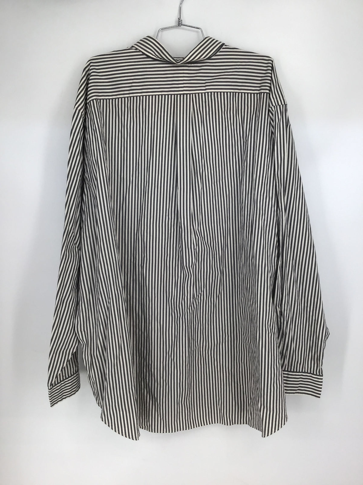 NWT Ralph Lauren Men&#39;s Black White Striped Classic Fit Button-Down Shirt- Sz 3XB