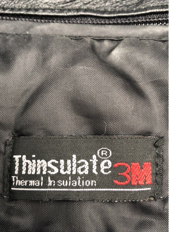 Extreme Men's Black Leather Biker Jacket - Size S