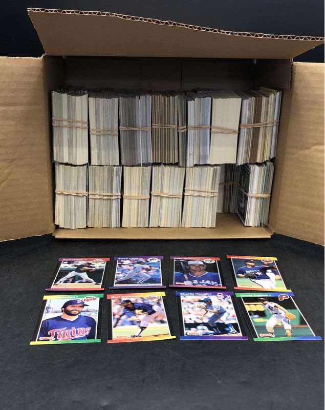 11.8 lbs. Lot Of Donruss Baseball MLB Cards. Medium Box, Unsorted