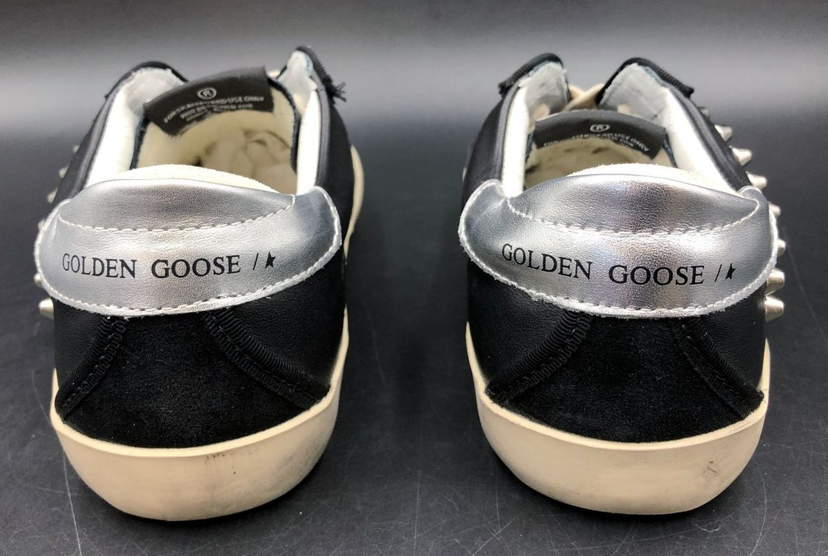 Golden Goose Super-Star Women's Black/Silver/Beige Sneakers - Size 39 (+COA)