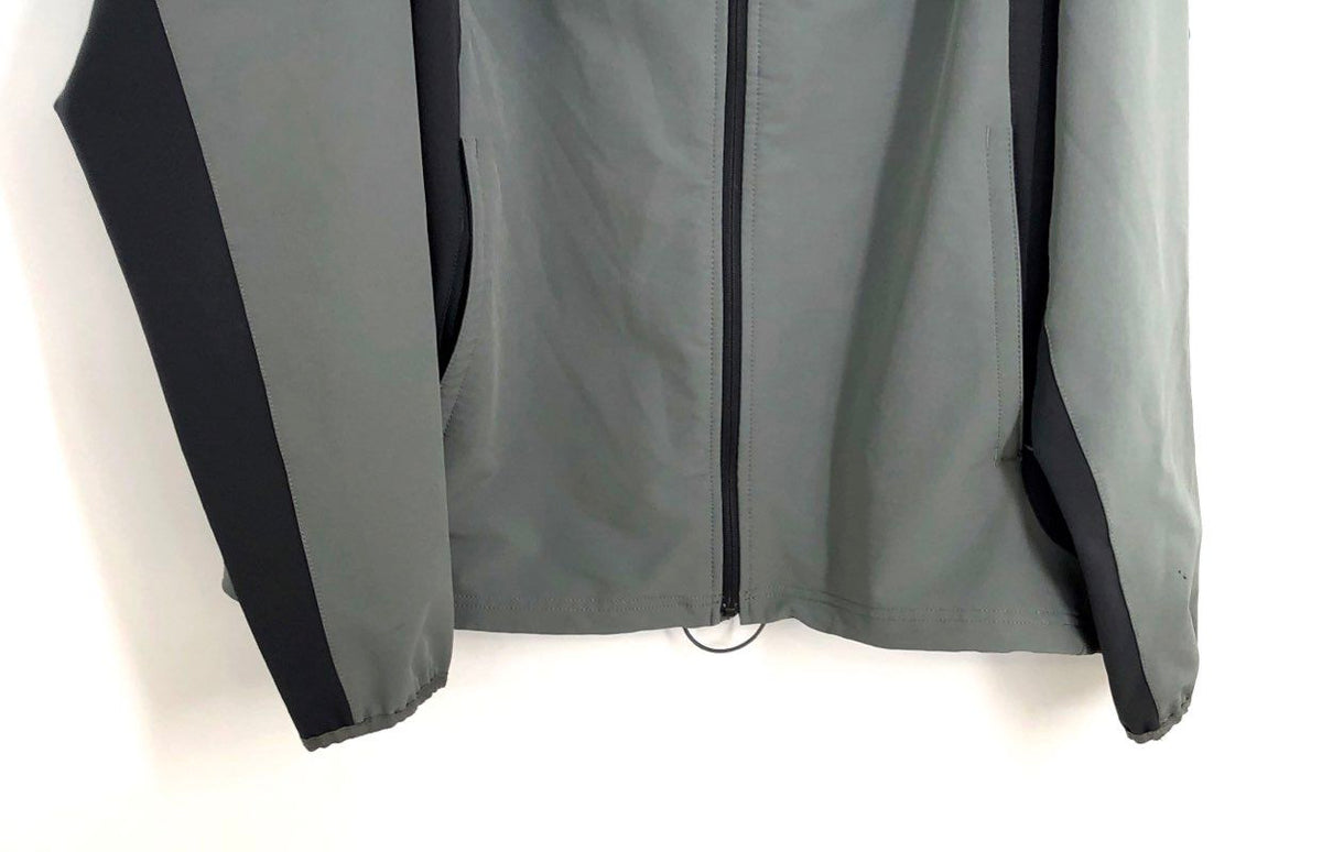 The North Face Men's Gray Black Apex Bionic Softshell Full Zip Jacket Sz XXL