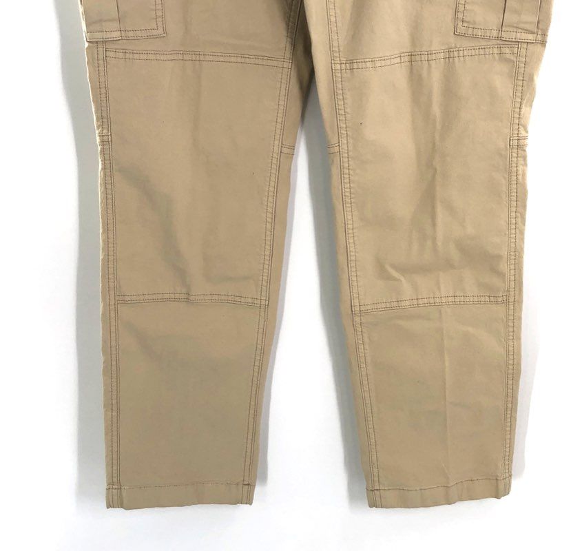 L.L.Bean Women's Stretch Canvas Cargo Pants Boulder Tan Favorite Fit NWT Sz 12