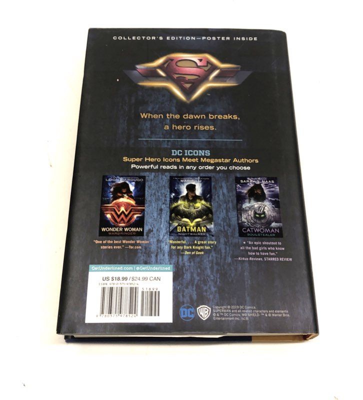 Marie Lu & Matt de la Pena Signed Batman & Superman DC Icons Hardcover Set