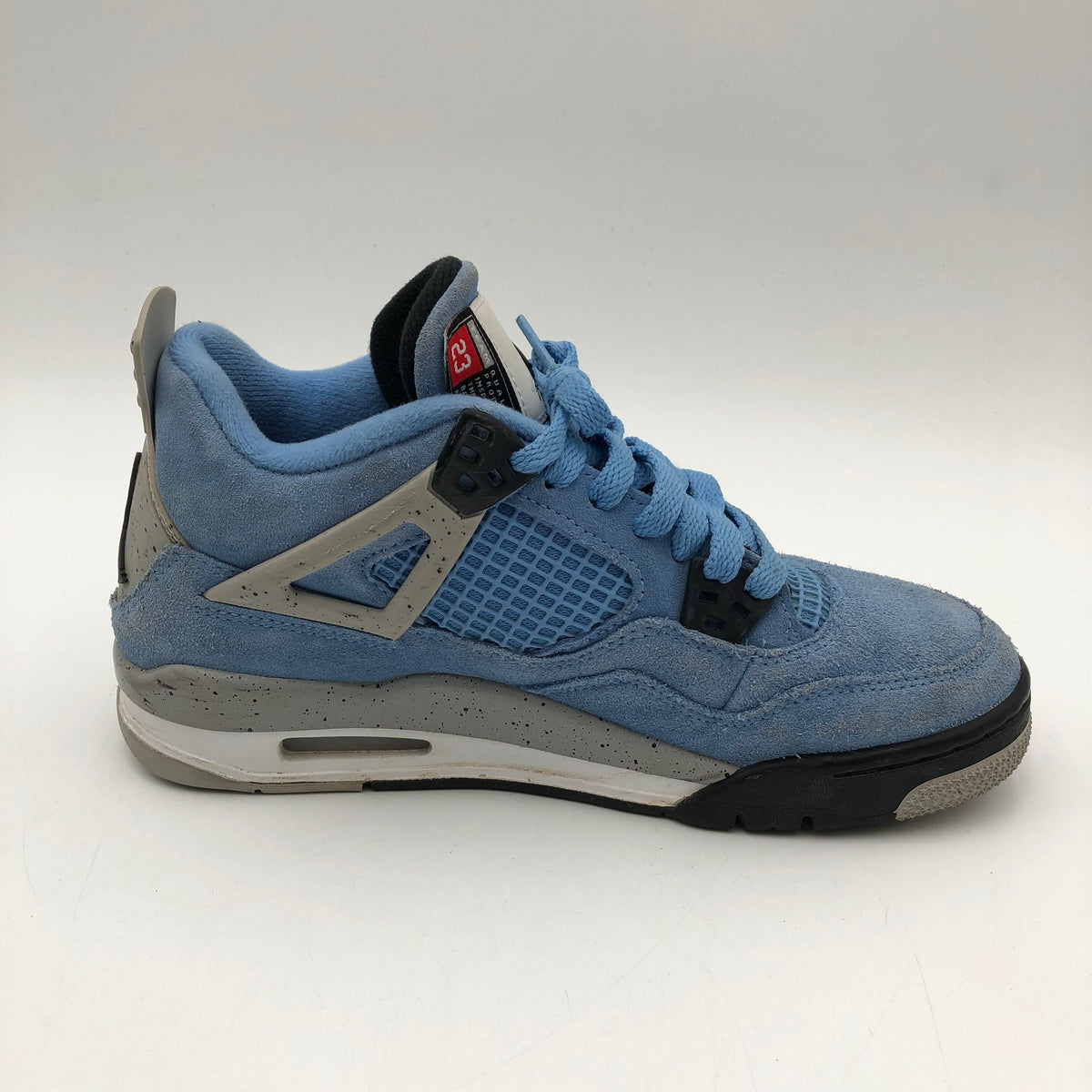 Nike Air Jordan 4 Retro University Blue GS Blue Grey Sneakers Size 6Y COA