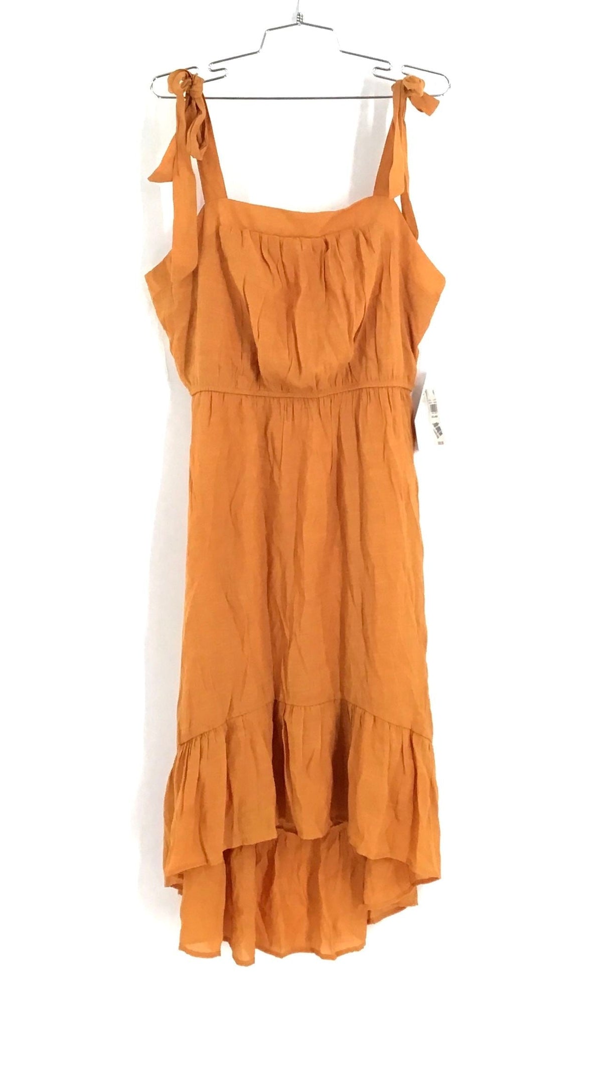 NWT Luxology Women&#39;s Orange Hi-Low A-Line Dress - Size L