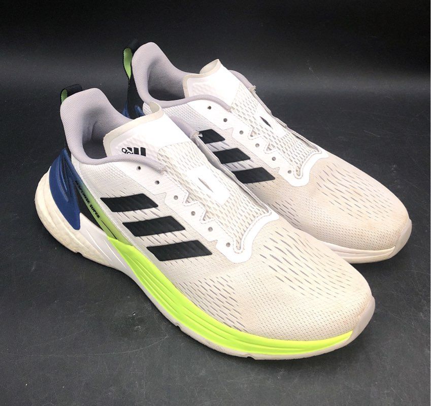 Adidas Response Super White Black Solar Yellow Running Shoes Men's Size 10