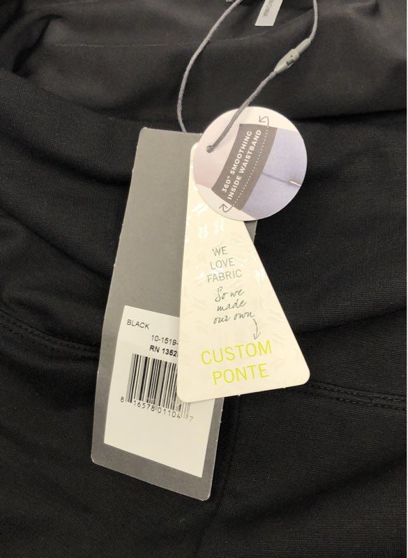 Lysse Women's Black Custom Ponte 360 Smoothing Waistband Leggings NWT Sz M