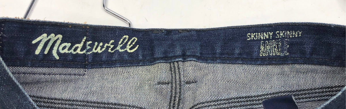 Madewell Women's Dark Wash Indigo Skinny Skinny Ankle Stretch Jeans Sz 24