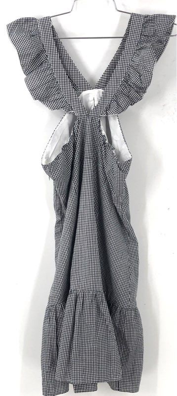 NWT Romeo & Juliet Couture Women's Black White Gingham A-Line Dress - Size S