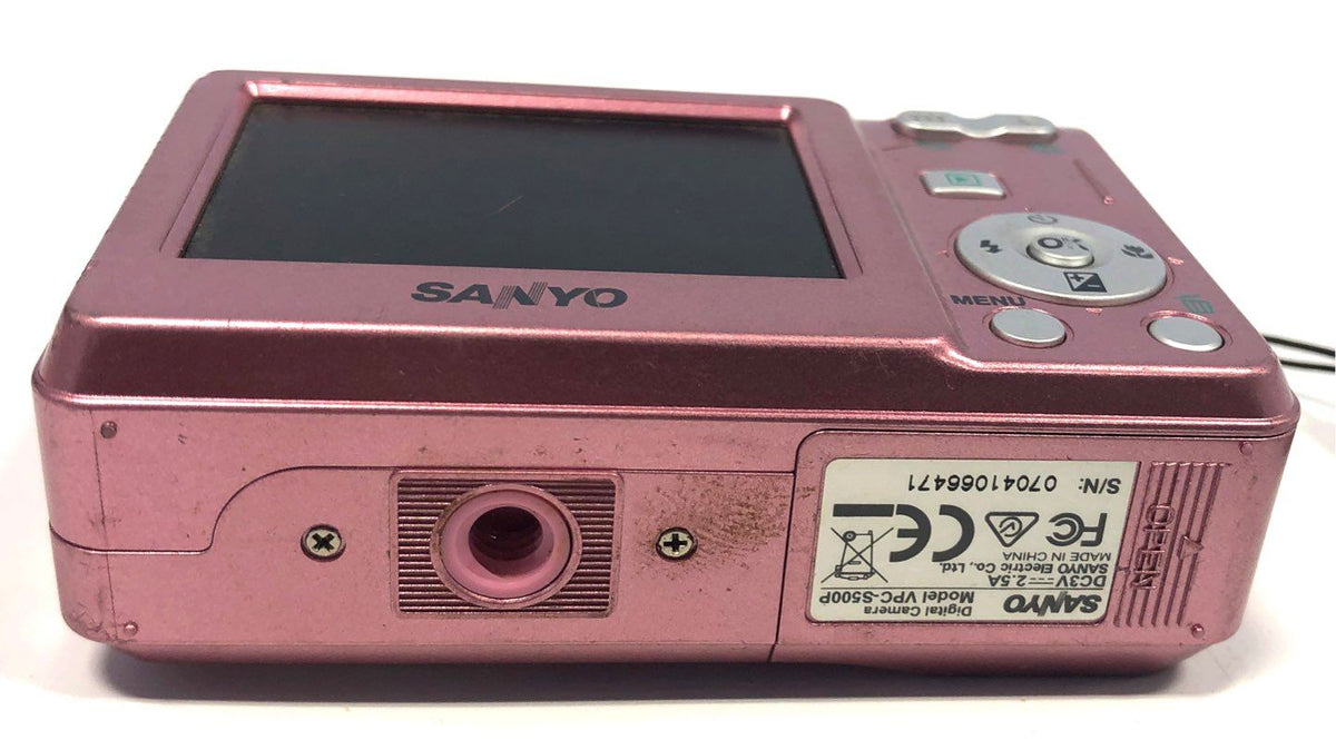 Sanyo VPC-S500P 5.0MP Digital Camera 3x Optical Zoom Pink
