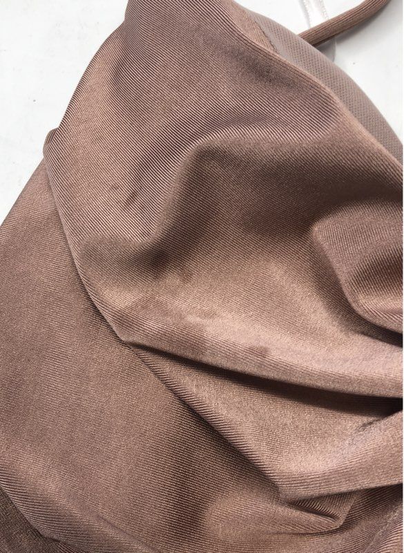 Liz Minelli Women's Mauve Rose Cowl Neck Ruched Maxi Dress Sz XS NWT