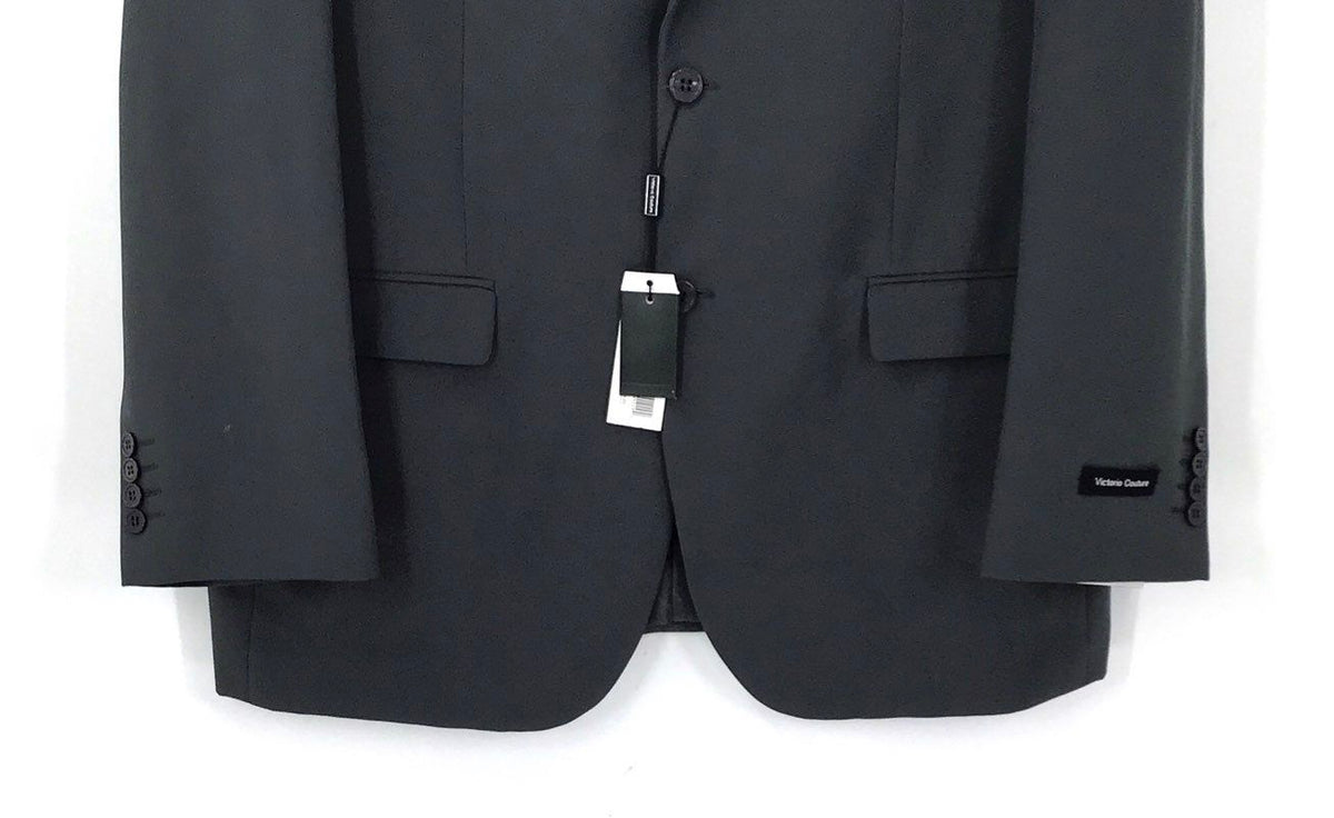 NWT Victorio Couture Men's Black Blazer - Size 46RX40W