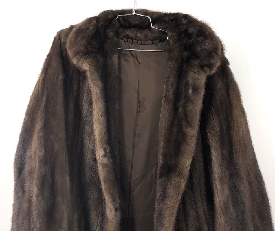 Leslie Gigi Women's Brown Fur Overcoat