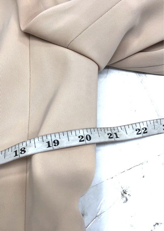Alex Marie Women's Cream Blazer Notch Lapel Two-Button Leopard Lining NWT Sz 12