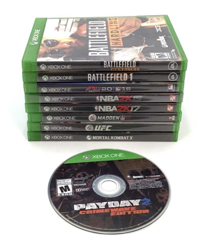 Battlefield Mortal Kombat X 9 Xbox One Game Lot Madden NBA UFC