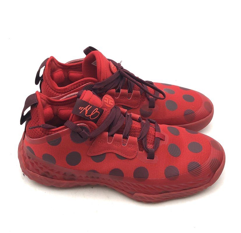 Adidas Harden Vol 5 Futurenatural Red Polka Dot Basketball Shoes Size 7.5