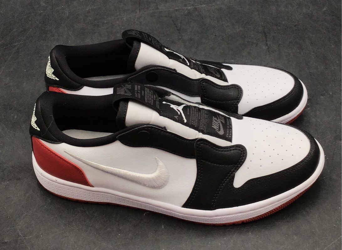 Nike Air Jordan 1 Low Slip Chicago White Black Gym Red Women's Size 9.5