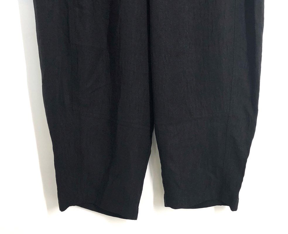 Max Studio London Women's Black Elastic Waist Pull-On Textured Pants Sz 1X NWT