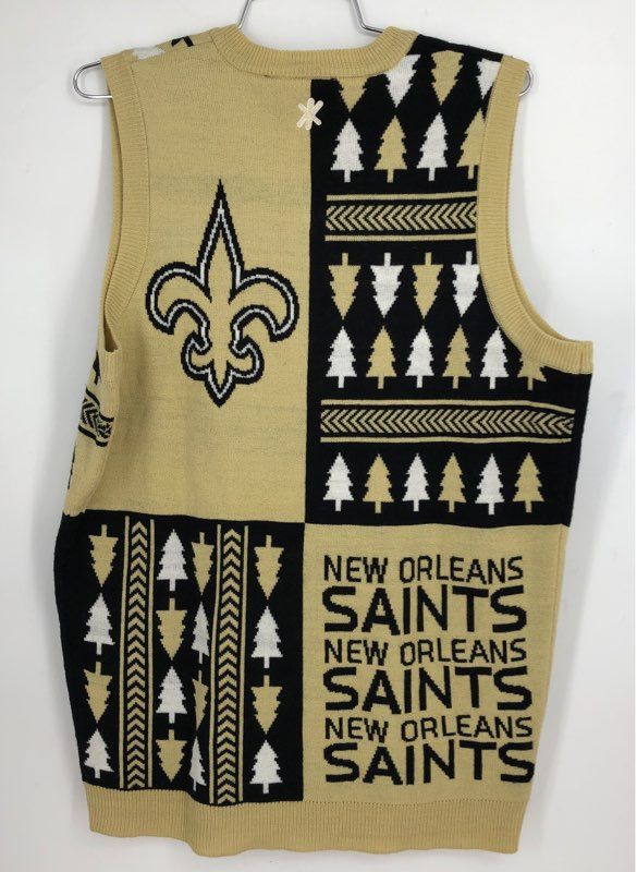 NFL New Orleans Saints Football Sweater Vest - Size Small