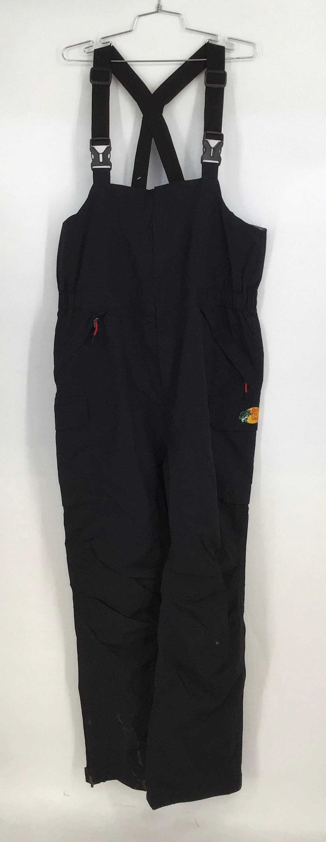 Bass Pro Shops Men&#39;s Black Bib Overalls - Size LT