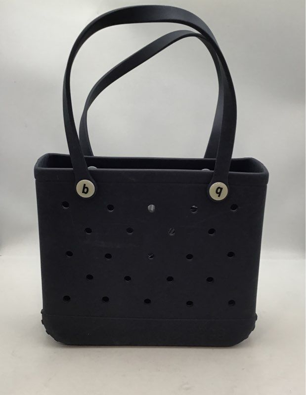 Bogg Bag Navy Blue Rubber Waterproof Open Top Tote Bag Washable