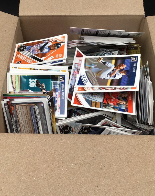 8.8 lbs. Lot Of Baseball MLB Cards. Medium Box, Unsorted