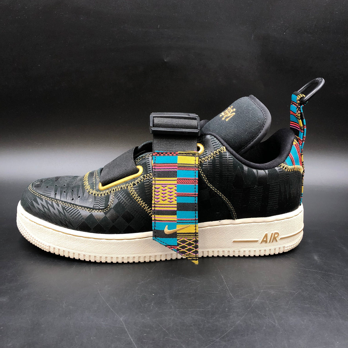 Nike Air Force 1 Utility BHM Black History Month Men's Sneakers Size 10 COA