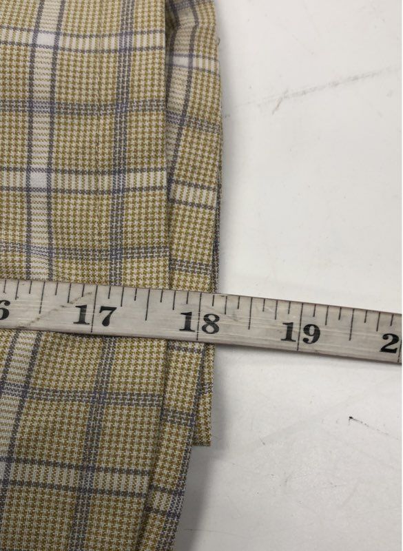 The Fifth Label Women's Yellow Plaid A-Line Mini Skirt with Pockets Sz 8