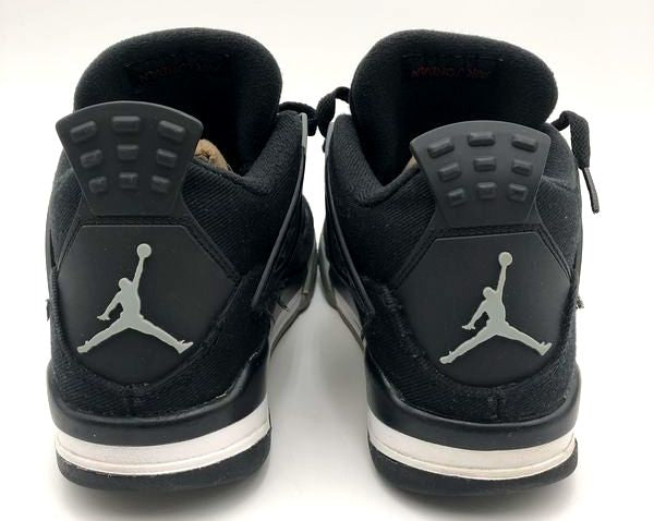 Nike Air Jordan 4 Boy's Retro 'Black Canvas' (GS) Sneakers-Size: 6.5Y (+COA)