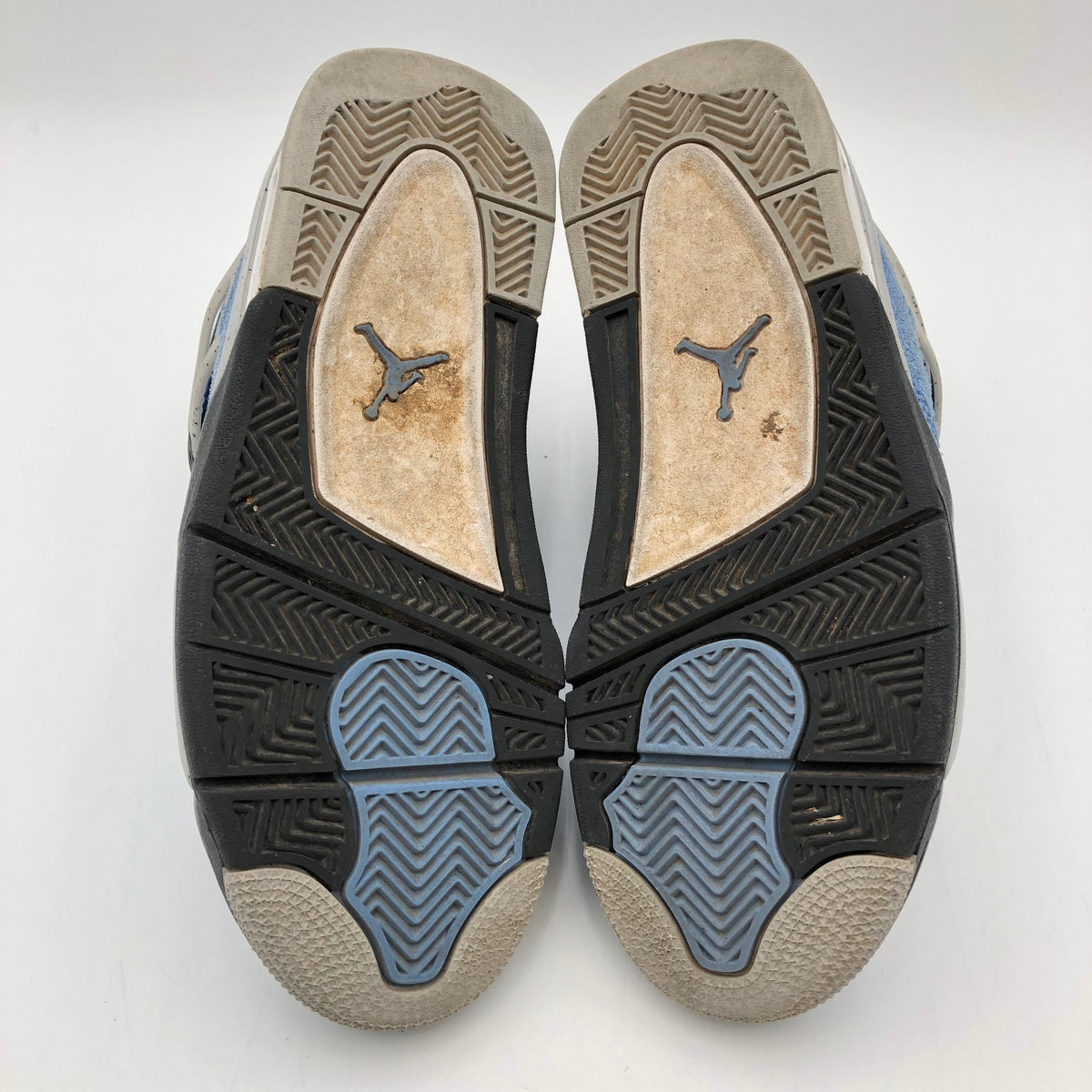 Nike Air Jordan 4 Retro University Blue GS Blue Grey Sneakers Size 6Y COA