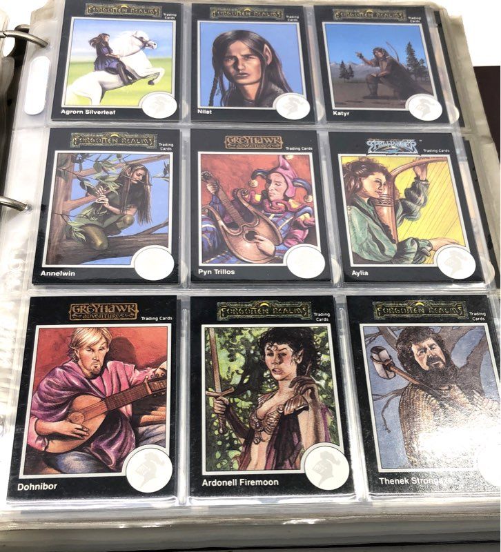 Advanced Dungeons & Dragons Trading Card Lot 2 Binders TSR Vintage See Photos