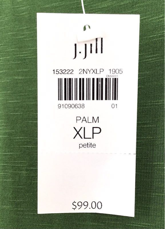 NWT J. Jill Women&#39;s Palm Green Long Maxi Dress - Size XL