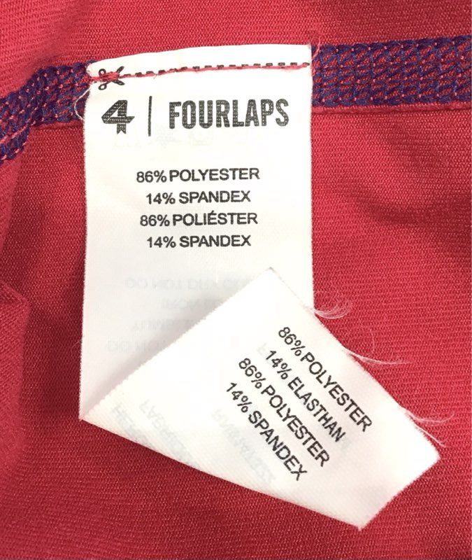 Fourlaps x Peloton Men's Red Quarter Zip Pullover Activewear Performance Sz L