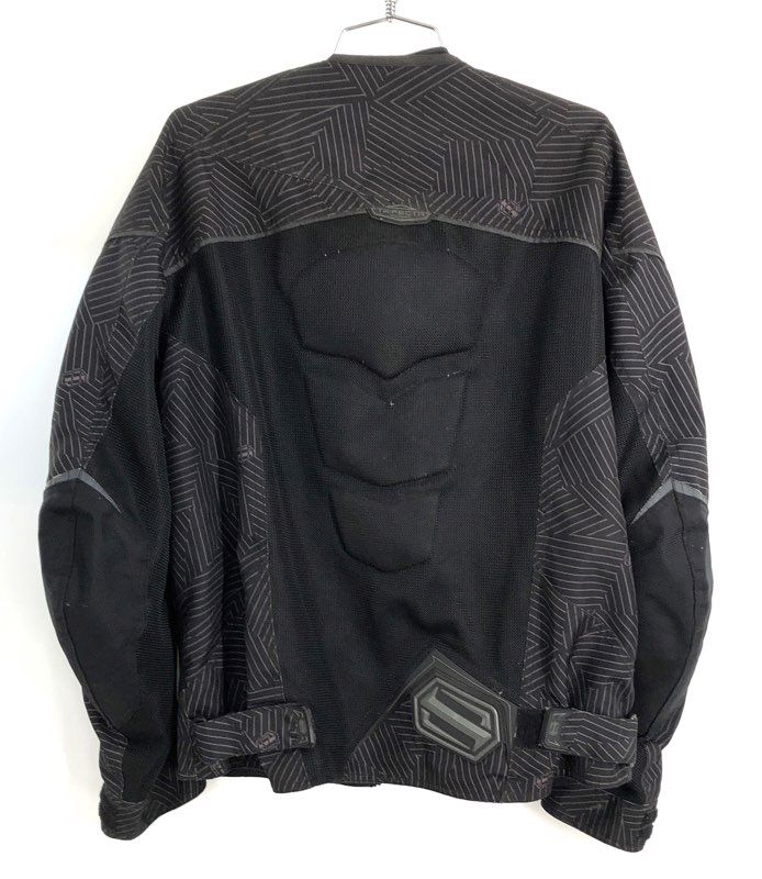 Shift Racing Men's Black Mesh Trifecta Motorcycle Jacket Padded Armored Sz L
