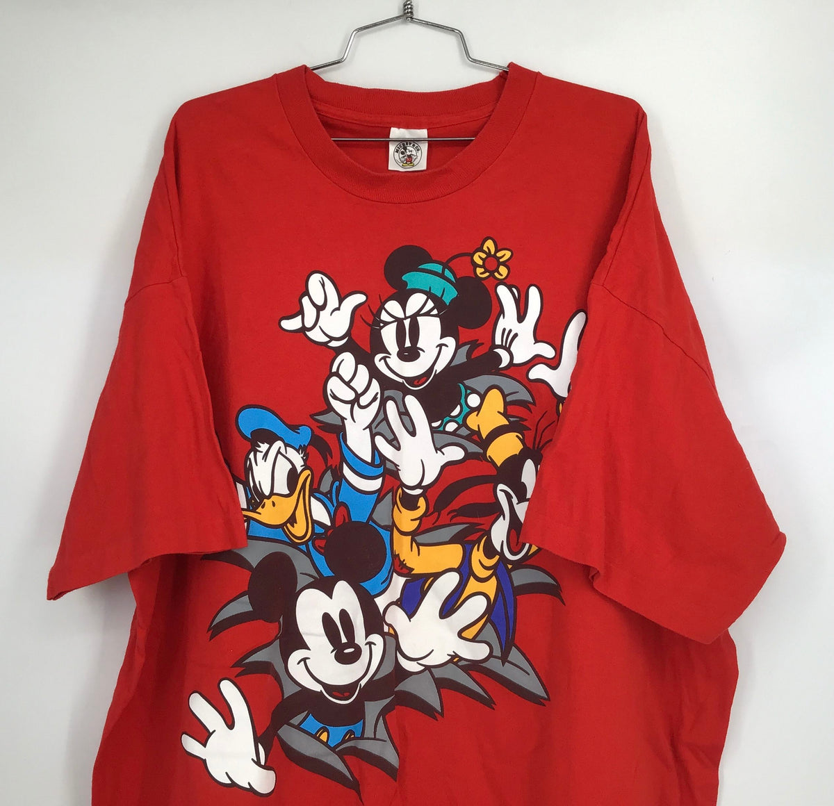 Disney Men&#39;s Red Cotton Graphic T-Shirt - Size 3XL