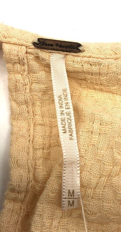 Free People Women's Sun Up Sun Down Tunic Dress Peach Textured Cotton NWT Sz M