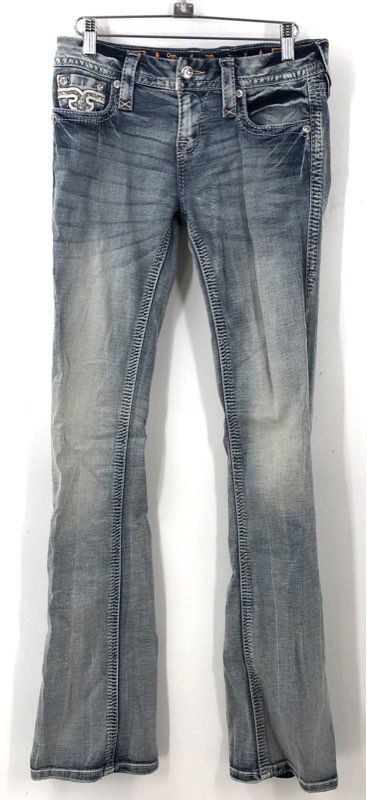 Rock Revival Women's Blue Brunella Denim Boot Cut Jeans - Size 27