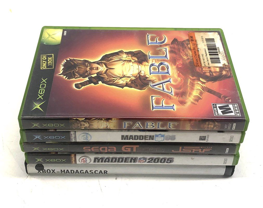 Halo Star Wars Battlefront Fable 22 Xbox Game Lot Original Microsoft 2000s