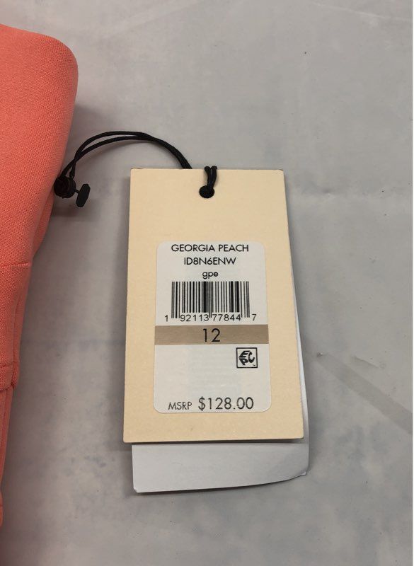 Ivanka Trump Women's Sheath Dress NWT Georgia Peach Pleated Career Size 12